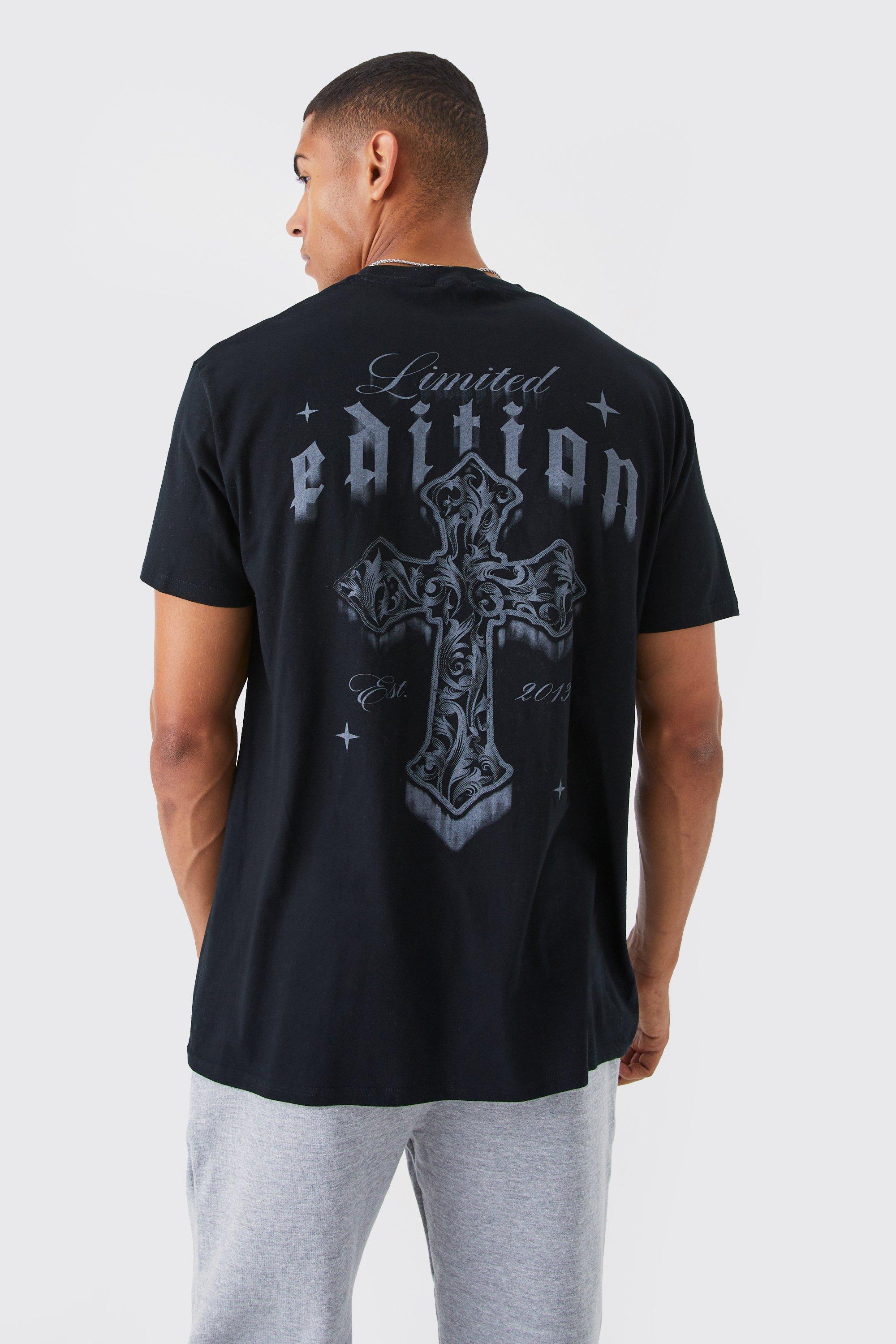 boohoo◆Official◆クロス◆Tシャツ＆ショーツセット[送料込] boohoo HOMME GOTHIC CROSS クロス フーディ トラックスーツ